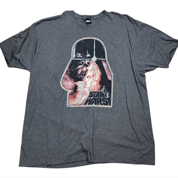Star Wars Other - Star Wars Dark Gray Graphic Tee 3XL Retro Design